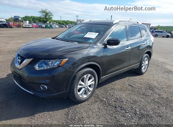 KNMAT2MT4GP734475 2016 NISSAN ROGUE Черный Передняя левая четверть