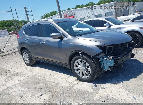 KNMAT2MT4HP539039 2017 NISSAN ROGUE Gray Передня права чверть