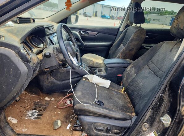 KNMAT2MT4JP514213 2018 NISSAN ROGUE Black Вид салону спереду