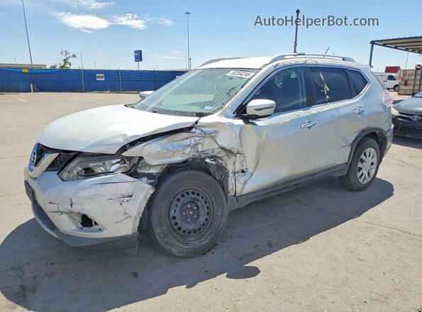 KNMAT2MT5GP615401 2016 NISSAN ROGUE Silver Vista tres cuartos delantera izquierda