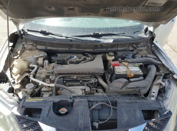 KNMAT2MT5GP615401 2016 NISSAN ROGUE Silver Vista del compartimento del motor