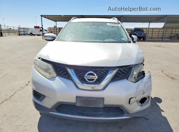 KNMAT2MT5GP615401 2016 NISSAN ROGUE Silver Vista frontal