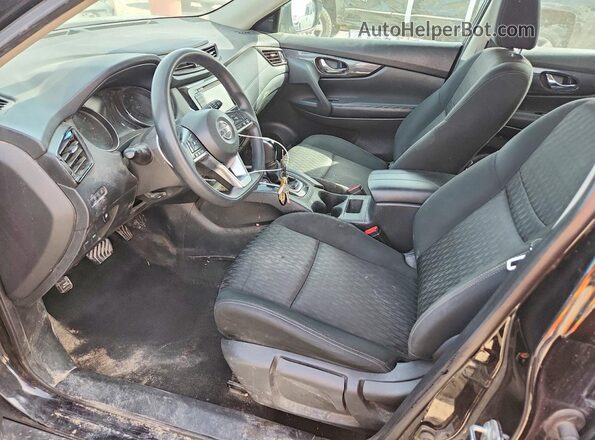 KNMAT2MT5JP535636 2018 NISSAN ROGUE Black Widok wnętrza z przodu