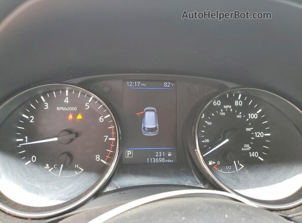 KNMAT2MT5KP557850 2019 NISSAN ROGUE Gray Widok zestawu wskaźników