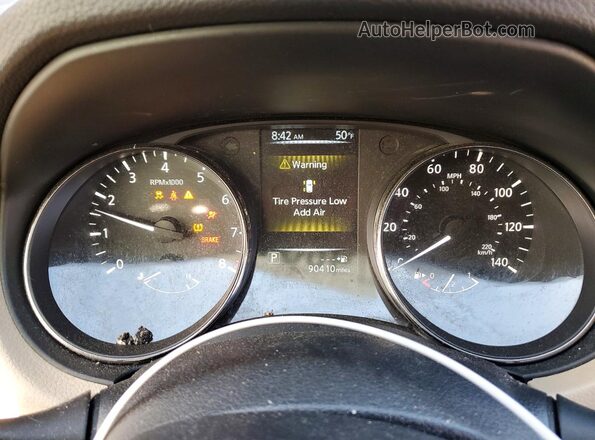 KNMAT2MT6HP564833 2017 NISSAN ROGUE White Instrument cluster view
