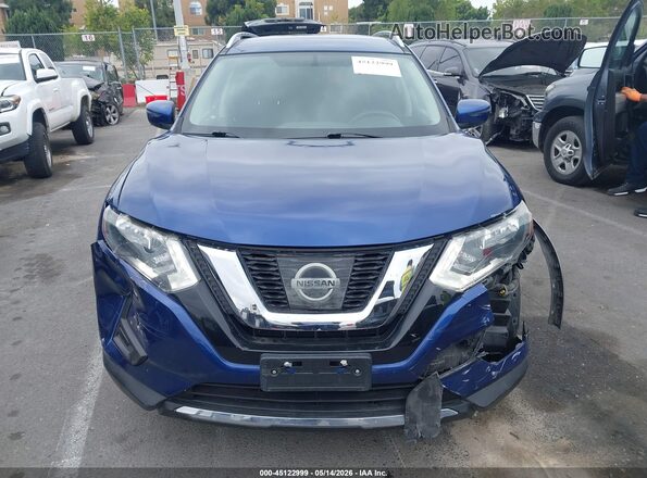 KNMAT2MT6HP592941 2017 NISSAN ROGUE Blue Widok zestawu wskaźników