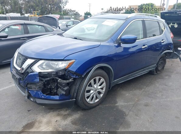 KNMAT2MT6HP592941 2017 NISSAN ROGUE Blue Przód lewy