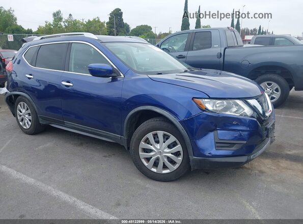 KNMAT2MT6HP592941 2017 NISSAN ROGUE Blue Przód prawy
