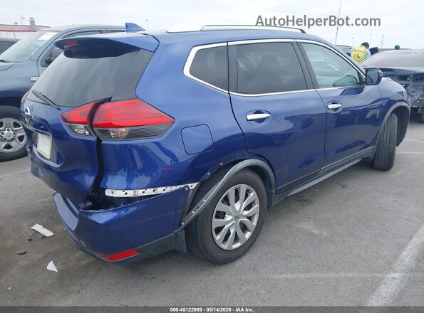 KNMAT2MT6HP592941 2017 NISSAN ROGUE Blue Tył prawy