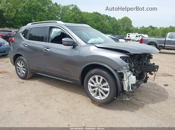 KNMAT2MT6KP525215 2019 NISSAN ROGUE Серый Передняя правая четверть