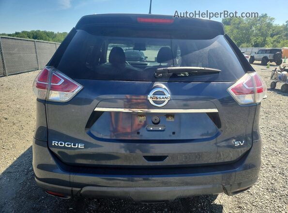 KNMAT2MT7GP615948 2016 NISSAN ROGUE Blue Widok z tyłu