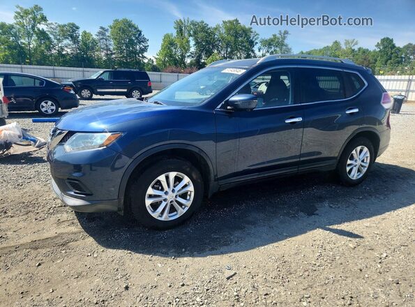 KNMAT2MT7GP615948 2016 NISSAN ROGUE Blue Przód lewy