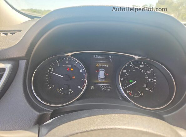 KNMAT2MT7GP615948 2016 NISSAN ROGUE Blue Widok zestawu wskaźników