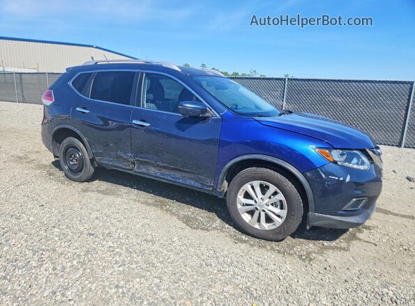 KNMAT2MT7GP615948 2016 NISSAN ROGUE Blue Przód prawy