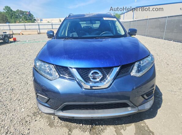 KNMAT2MT7GP615948 2016 NISSAN ROGUE Blue Widok z przodu