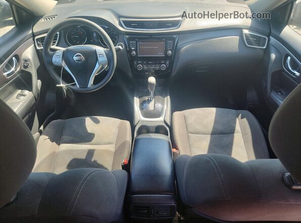 KNMAT2MT7GP615948 2016 NISSAN ROGUE Blue Widok deski rozdzielczej