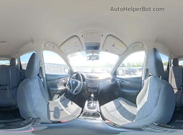 KNMAT2MT7GP615948 2016 NISSAN ROGUE Blue Widok wnętrza 360 stopni