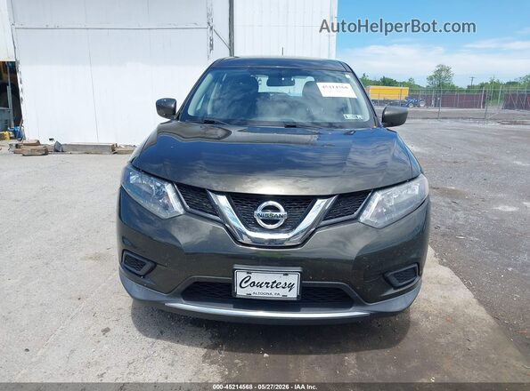 KNMAT2MT7GP644141 2016 NISSAN ROGUE Black Դիմացի տեսք
