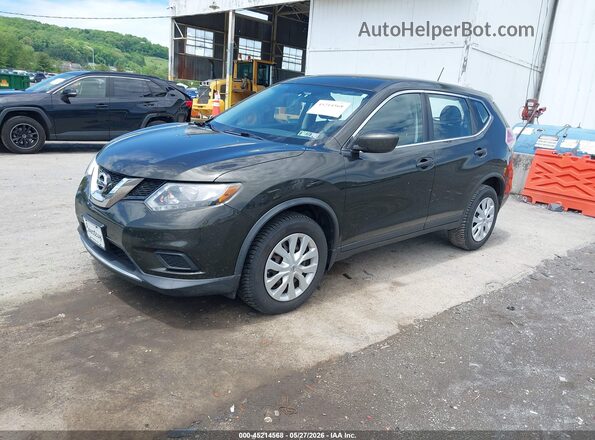 KNMAT2MT7GP644141 2016 NISSAN ROGUE Black Առջևի ձախ երեք քառորդ տեսարան