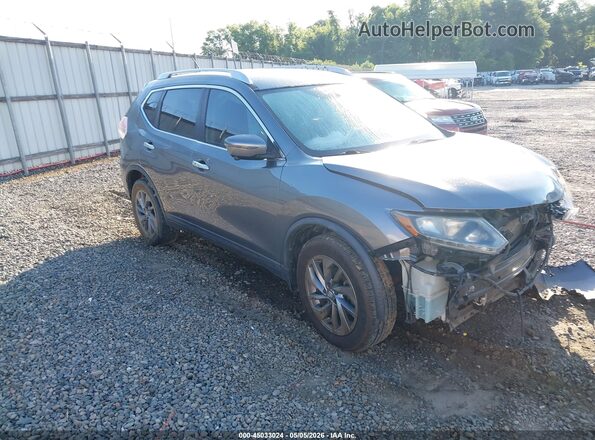KNMAT2MT7GP715371 2016 NISSAN ROGUE Серый Передняя правая четверть