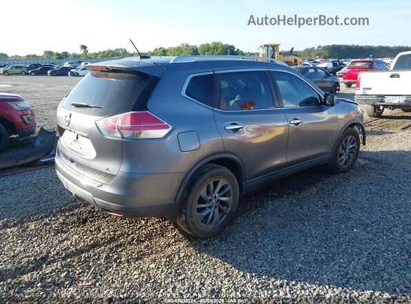 KNMAT2MT7GP715371 2016 NISSAN ROGUE Серый Задняя правая четверть