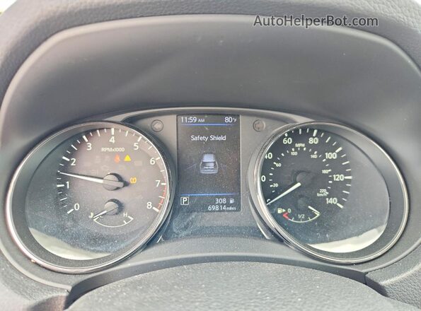 KNMAT2MT8JP558831 2018 NISSAN ROGUE Gray Вид щитка приладів