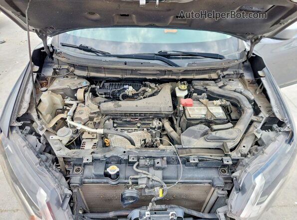 KNMAT2MT8JP558831 2018 NISSAN ROGUE Gray Вид підкапотного простору