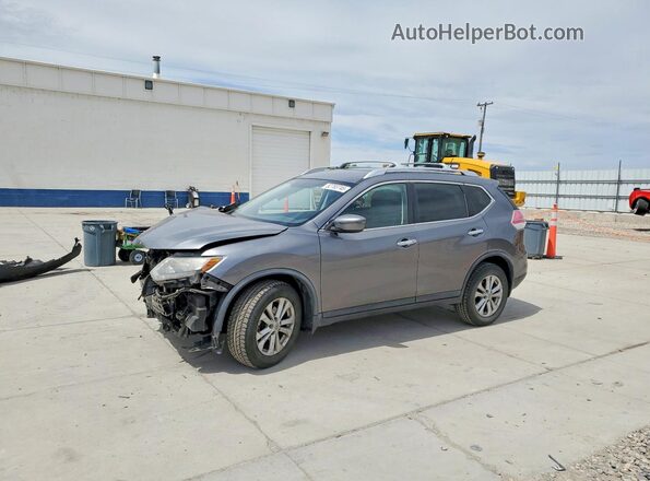 KNMAT2MT9GP628863 2016 NISSAN ROGUE Gray Передня ліва чверть