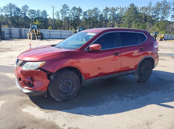 KNMAT2MT9GP702508 2016 NISSAN ROGUE Red Front left
