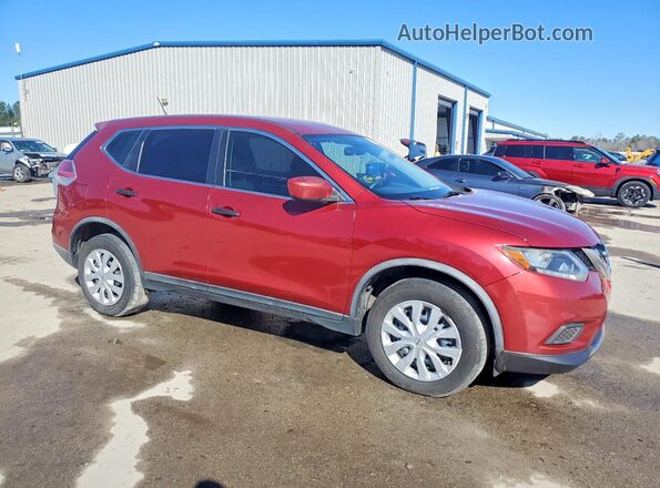 KNMAT2MT9GP702508 2016 NISSAN ROGUE Red Front right