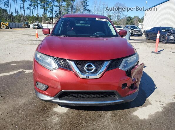KNMAT2MT9GP702508 2016 NISSAN ROGUE Red Front view