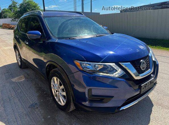 KNMAT2MT9JP571152 2018 NISSAN ROGUE Blue წინა მარცხენა ხედი სამი მეოთხედიდან