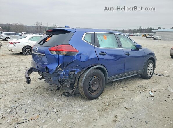KNMAT2MT9JP597668 2018 NISSAN ROGUE Синий Задняя правая четверть