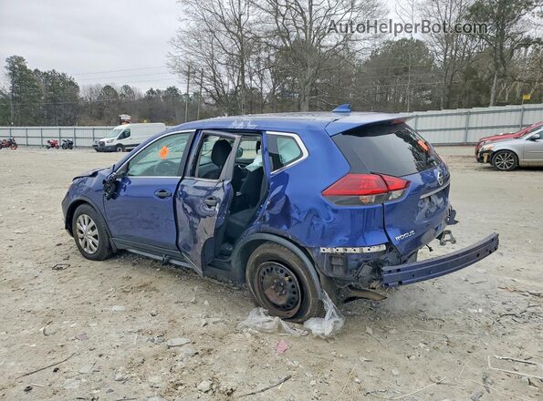 KNMAT2MT9JP597668 2018 NISSAN ROGUE Синий Задняя левая четверть