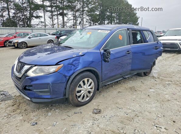 KNMAT2MT9JP597668 2018 NISSAN ROGUE Синий Передняя левая четверть