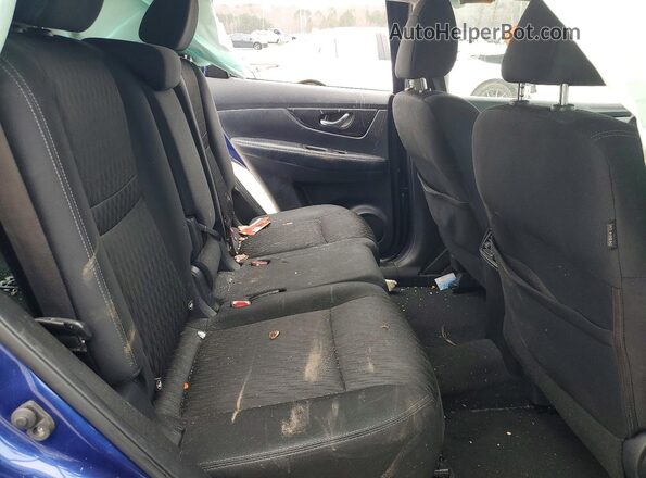 KNMAT2MT9JP597668 2018 NISSAN ROGUE Синий Вид задней части салона