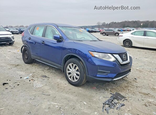KNMAT2MT9JP597668 2018 NISSAN ROGUE Синий Передняя правая четверть
