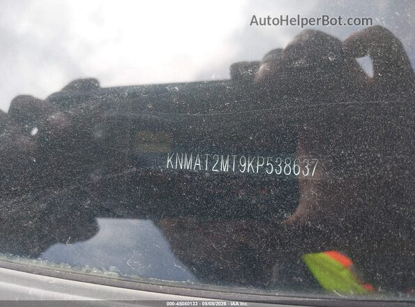 KNMAT2MT9KP538637 2019 NISSAN ROGUE Silver Widok komory silnika