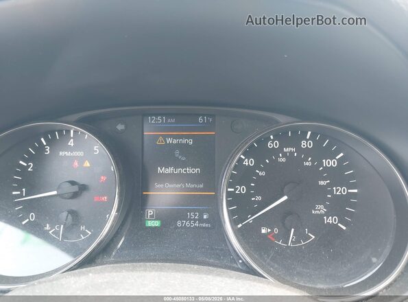 KNMAT2MT9KP538637 2019 NISSAN ROGUE Silver Widok tylnych siedzeń