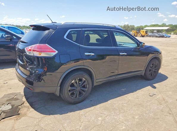 KNMAT2MTXGP612042 2016 NISSAN ROGUE Black Tył prawy