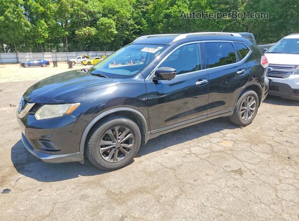 KNMAT2MTXGP612042 2016 NISSAN ROGUE Black Przód lewy