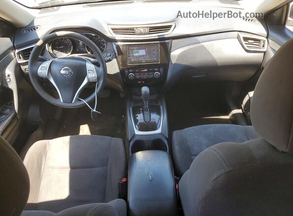 KNMAT2MTXGP612042 2016 NISSAN ROGUE Black Widok deski rozdzielczej