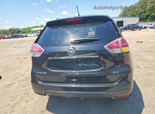 KNMAT2MTXGP612042 2016 NISSAN ROGUE Black Widok z tyłu