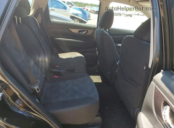 KNMAT2MTXGP612042 2016 NISSAN ROGUE Black Widok wnętrza z tyłu