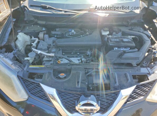 KNMAT2MTXGP612042 2016 NISSAN ROGUE Black Widok komory silnika
