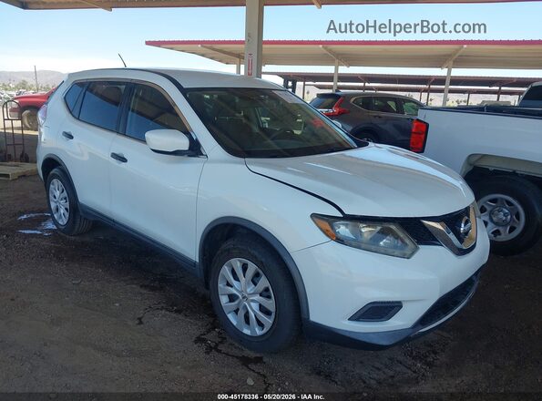 KNMAT2MTXGP625602 2016 NISSAN ROGUE White წინა მარჯვენა