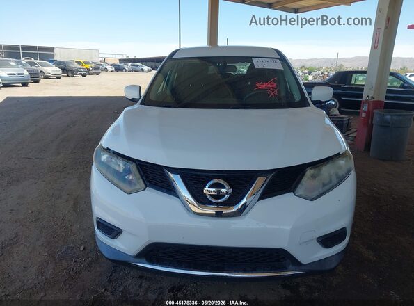 KNMAT2MTXGP625602 2016 NISSAN ROGUE White წინა ხედი