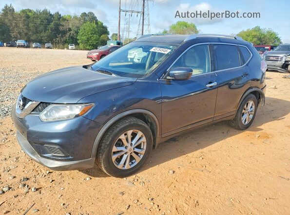 KNMAT2MTXGP726719 2016 NISSAN ROGUE Black Przód lewy