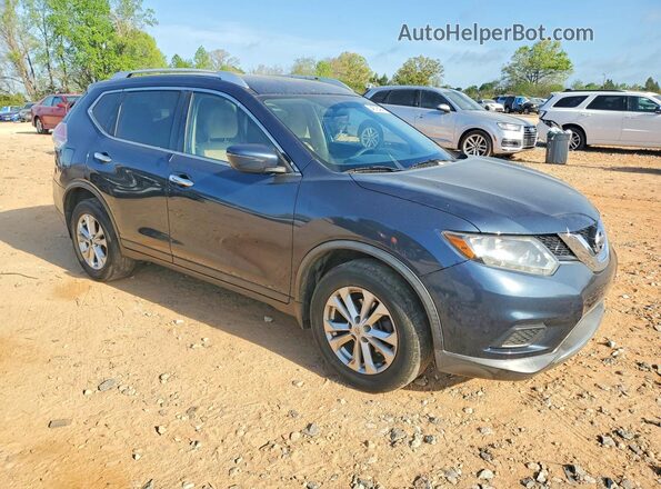 KNMAT2MTXGP726719 2016 NISSAN ROGUE Black Przód prawy