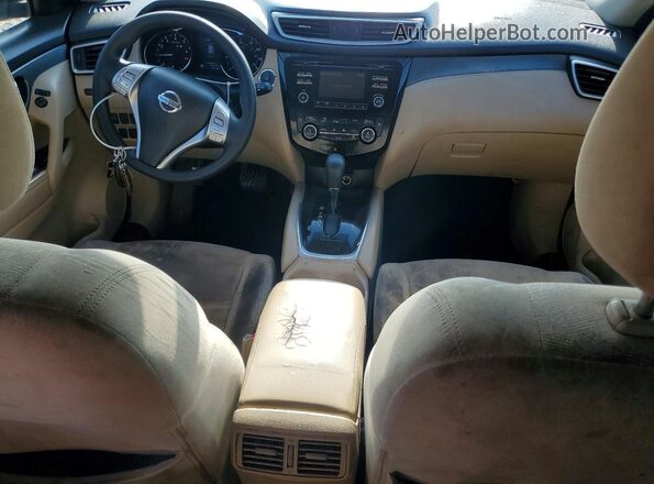 KNMAT2MTXGP726719 2016 NISSAN ROGUE Black Widok deski rozdzielczej